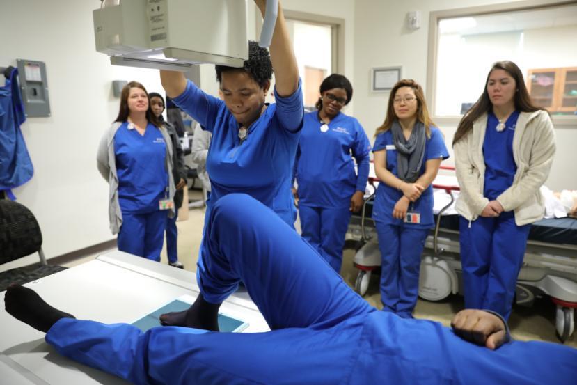 Radiography Students in Lab