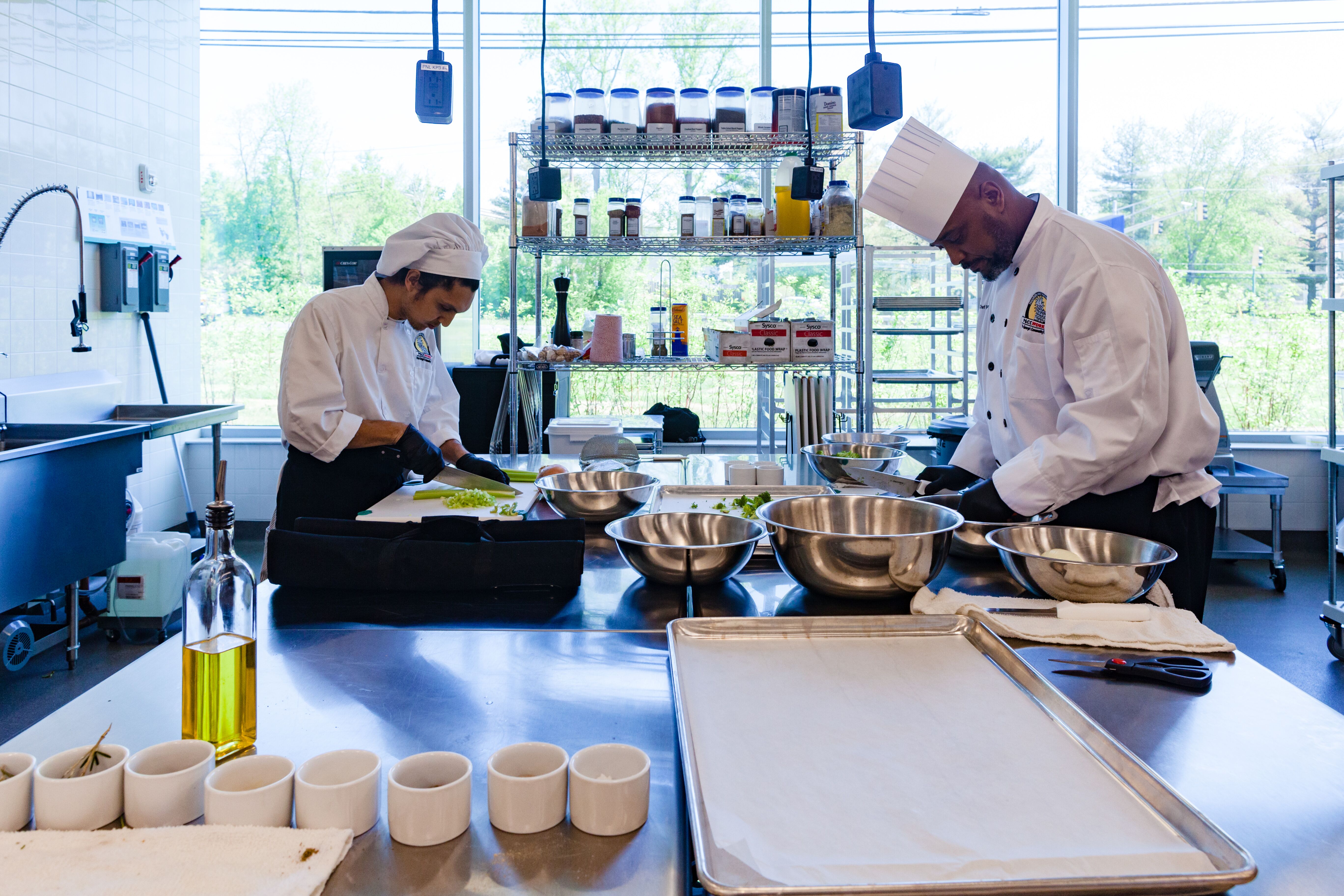 PGCC Culinary Students Preparing Food in State of the Art Kitchen