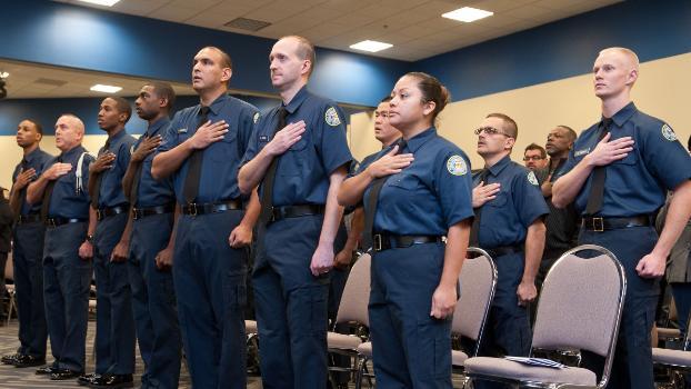 Police academy graduation