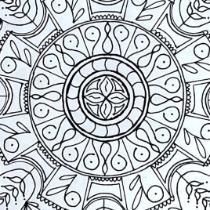 3rd Place - Bridget Bartlebaugh - BW Mandala