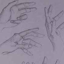 Honorable Mention - Vanessa Jones - Hand Studies